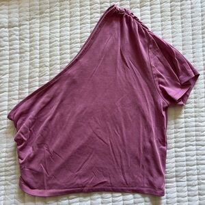Urban Outfitters Mauve One-Shoulder Blouse